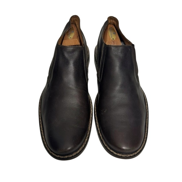 John Varvatos Leather Slip On Loafers Brown main image 8